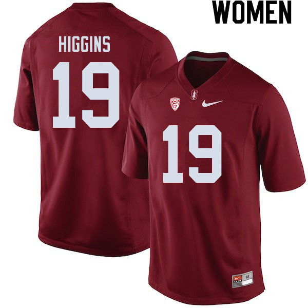 Women #19 Elijah Higgins Stanford Cardinal College Football Jerseys Sale-Cardinal - Click Image to Close